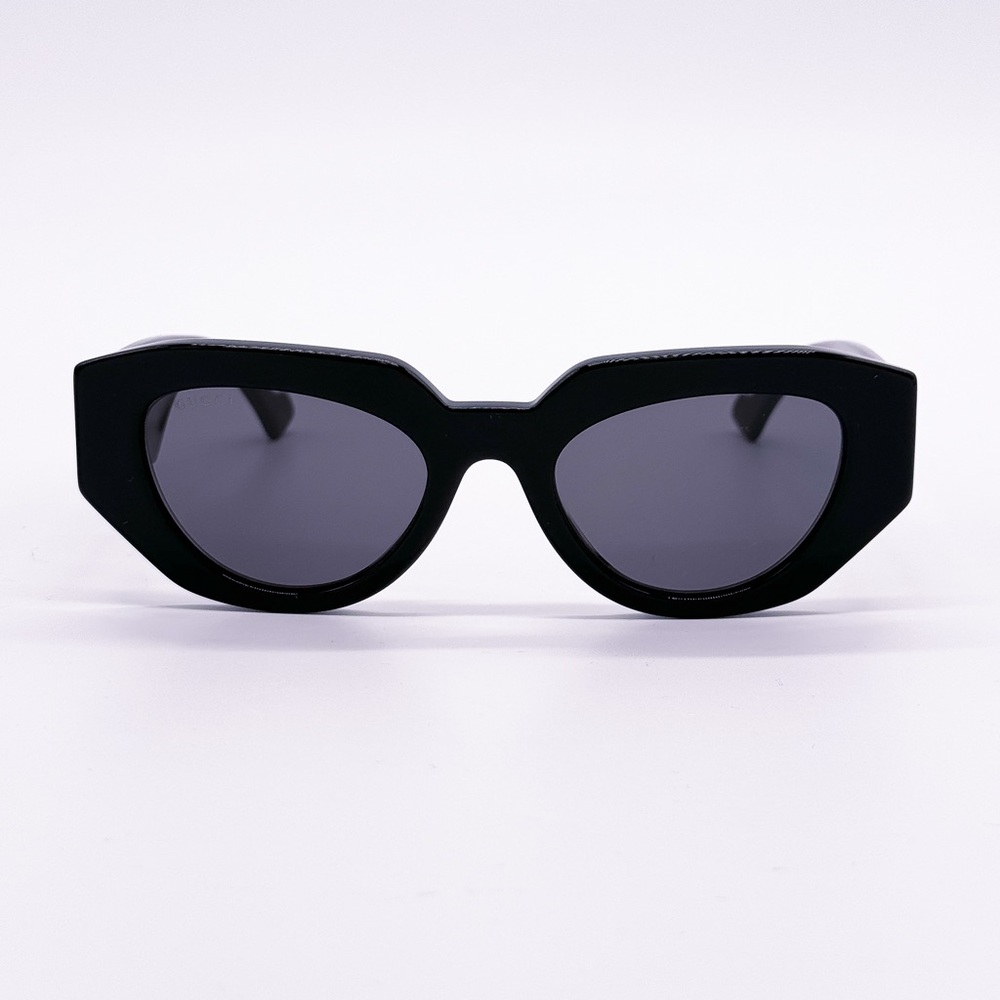 NEW GUCCI SUNGLASSES GG1421S 001 WOMEN BLACK  EYEWEAR GUCCI - Picture 4 of 13